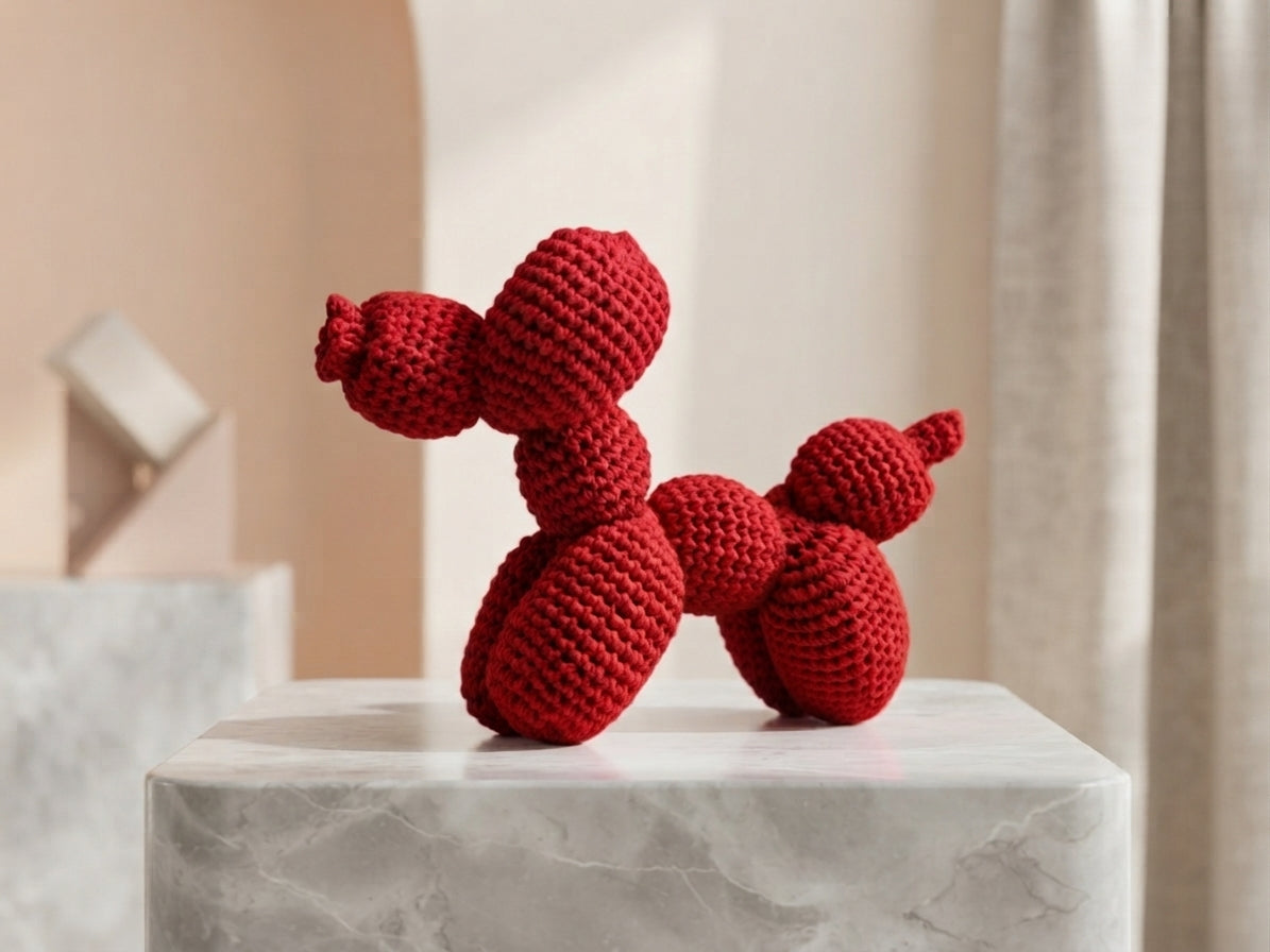 Poppy – Perrito Globo Tejido a Crochet 🐶🎈